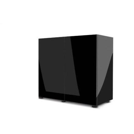 AquaEl Glossy Cabinets Black - szekrény (Glossy) fényes,fekete (100x40 mélység ajtóval x73cm)