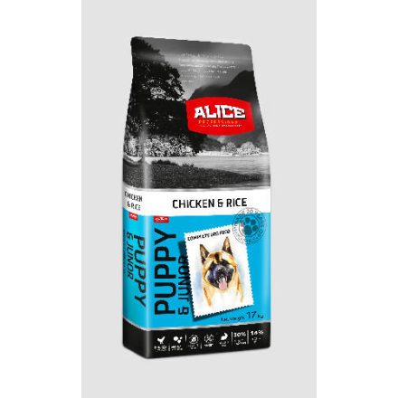 Alice Professional Chicken,vegetables Puppy (csirke,rizs) száraztáp - Kölyök kutyák részére (17kg)