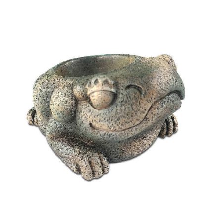 Exo-Terra Aztec Frog Water Dish - tál (Azték béka figura) terráriumi állatok részére (11,5x10x6cm)