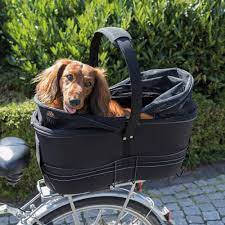 Trixie Dog Bicycle Basket Long for Wide Bike Racks - szállítókosár kerékpárra (fekete) 29x49x60cm