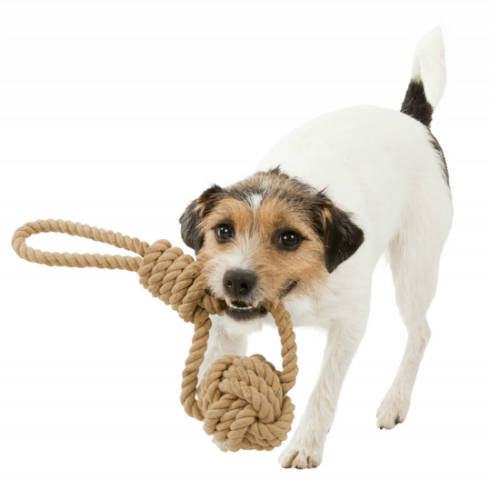 Trixie Be Nordic Woven-in Rope Ball - játék poliészterből (kötél labda) kutyák részére (Ø7/20cm)