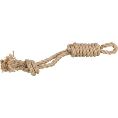 KT24:Trixie Playing Rope with Stick - játék kender/pamutból (kötél) kutyák részére (35cm)