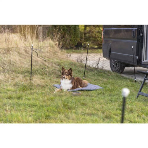 Trixie Mobile dog fence - kerítés (mobil,fekete) kutyák részére (15m kerítés/10db rúd)