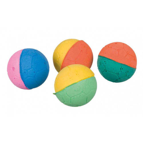 Trixie Set of Soft Balls - szivacs játék (labda) kutyák és macskák részére (4,3cm/4db)