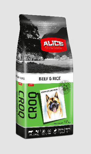 Alice Professional Croq Beef,rice Adult (marha,rizs) száraztáp - Felnőtt kutyák részére (17kg)