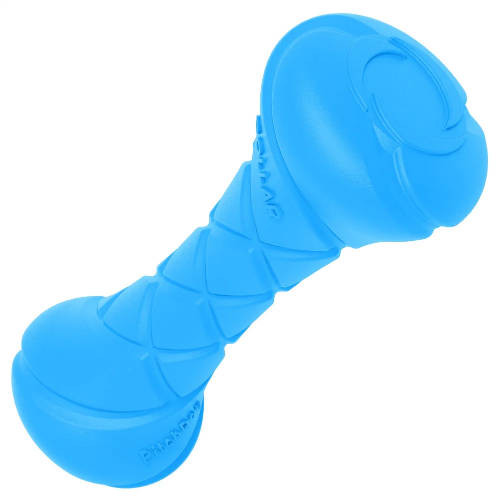 PitchDog Safe And Durable Barbell-Shaped Dog Toy - játék (súlyzó,kék) kutyák részére (Ø7cm/19cm)